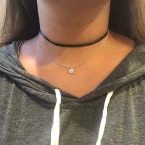 Black and silver necklace